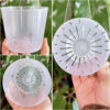 Clear Plastic with Slits & Holes, Small Nursery Plant Pot for Indoor Orchids & Rare Plant, Hoya Plants